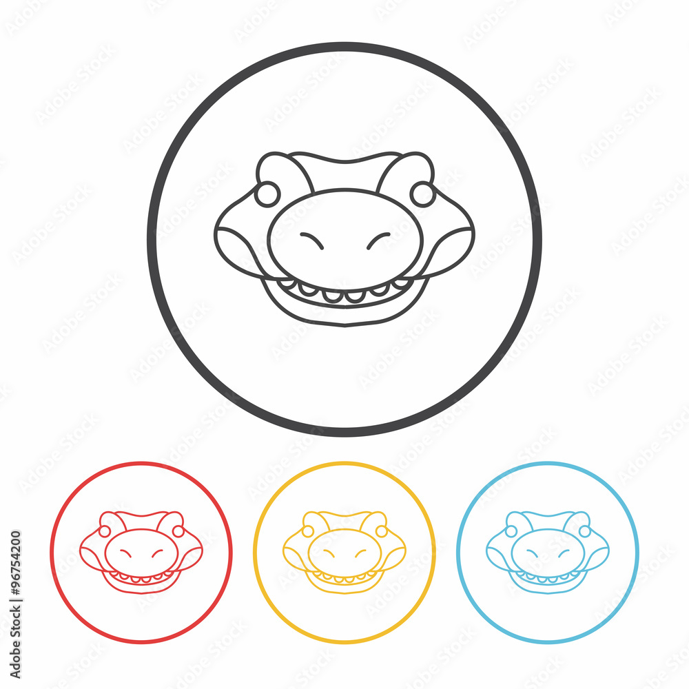 Fototapeta premium animal line icon
