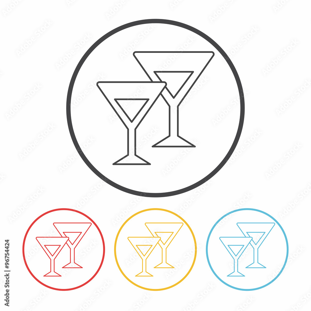 champagne line icon champagne line icon
