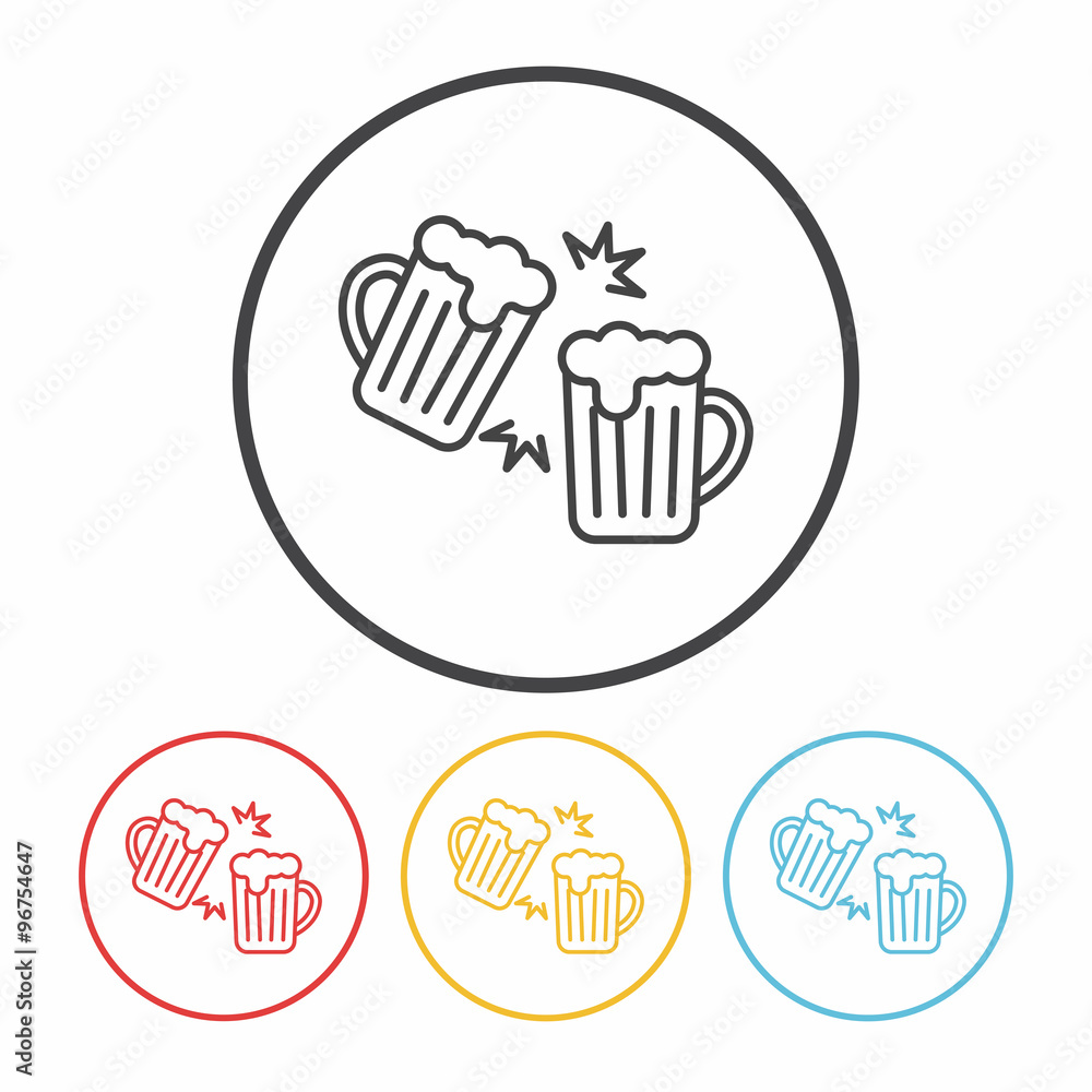 beer line icon beer line icon