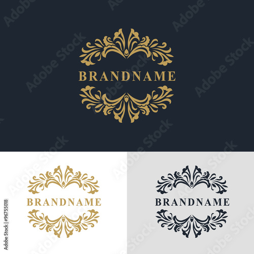 Monogram design elements, graceful template. Calligraphic elegant line art logo design. Letter emblem sign for Royalty, business card, Boutique, Hotel, Heraldic, Jewelry. Vector illustration