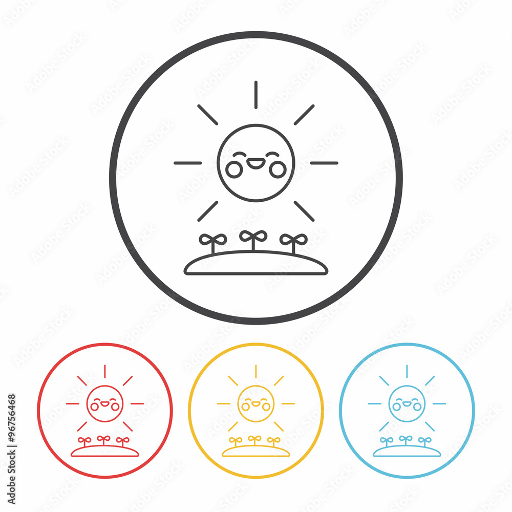 seed line icon seed line icon