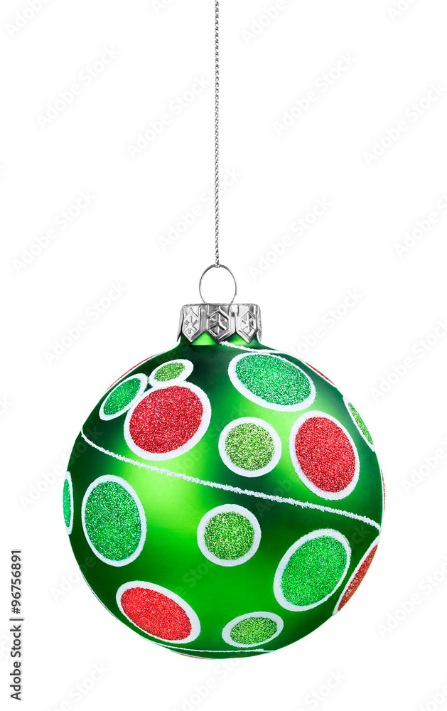 Green polka dot Christmas Ball Green polka dot Christmas Ball