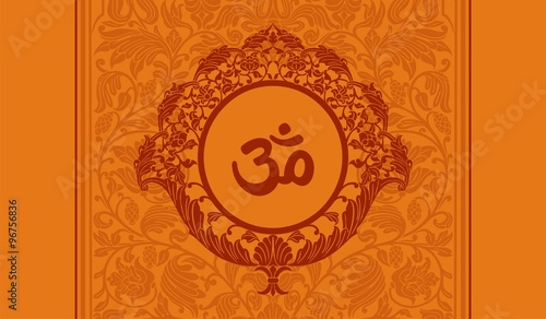 aum syllable, paisley design ,Hinduism, India