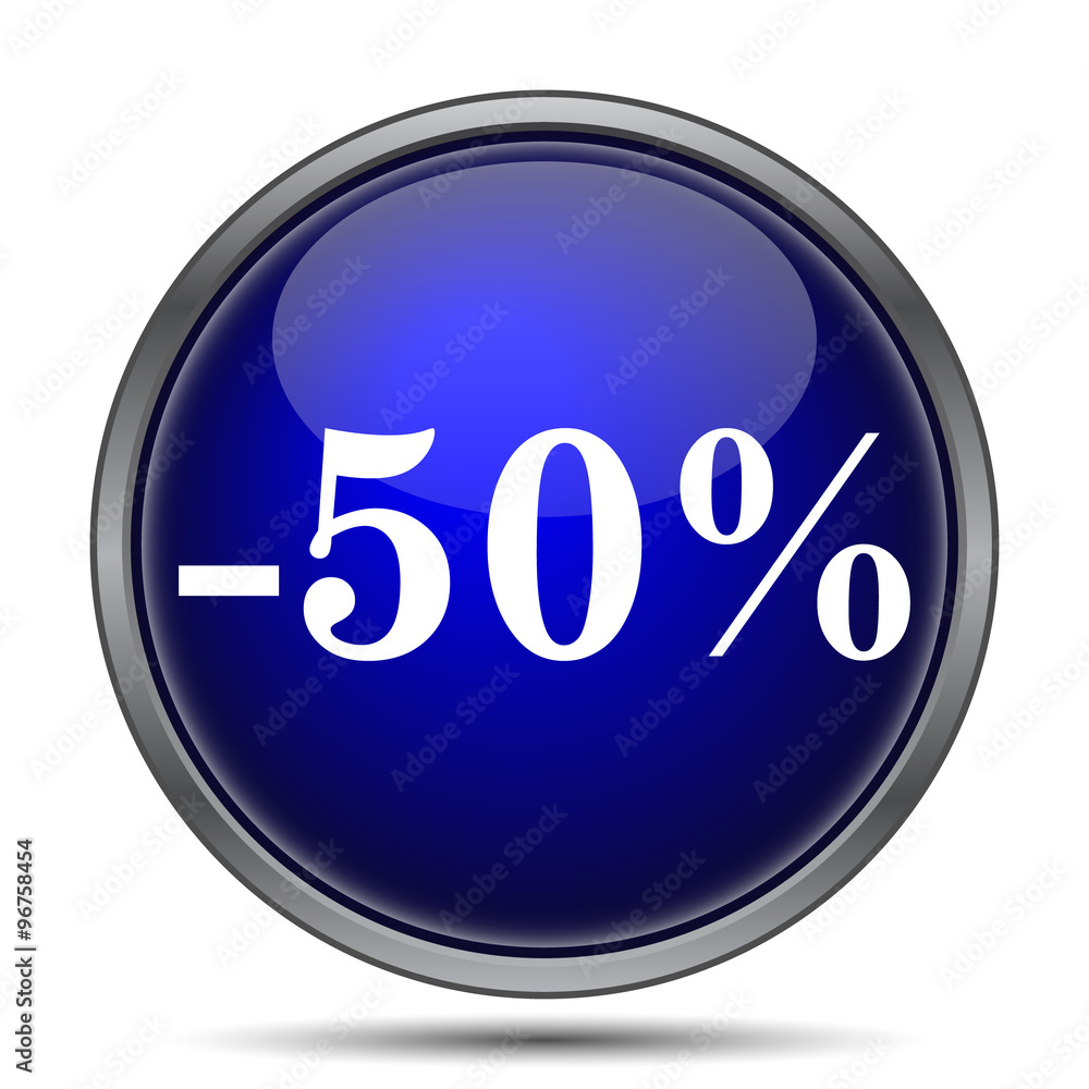 50 percent discount icon 50 percent discount icon
