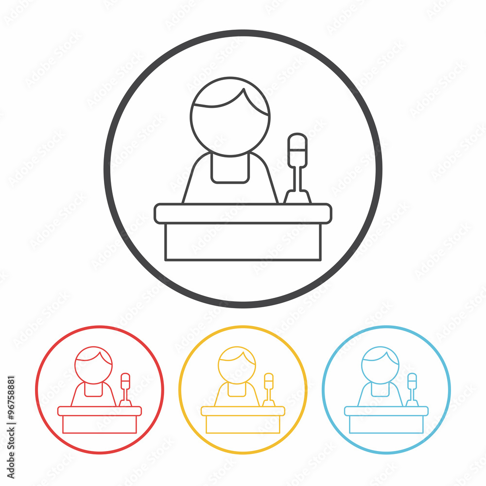 judge line icon judge line icon