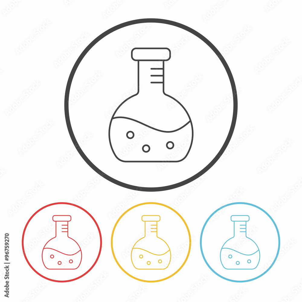 Beaker line icon Beaker line icon