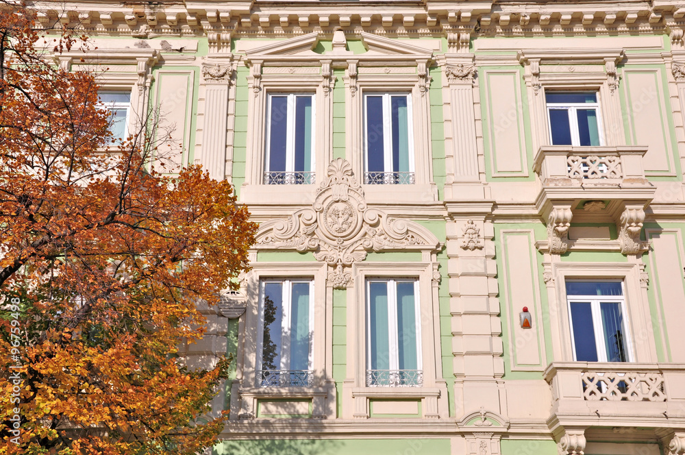 Obraz premium Building neoclassical style late 19th century, Bulgaria Ruse