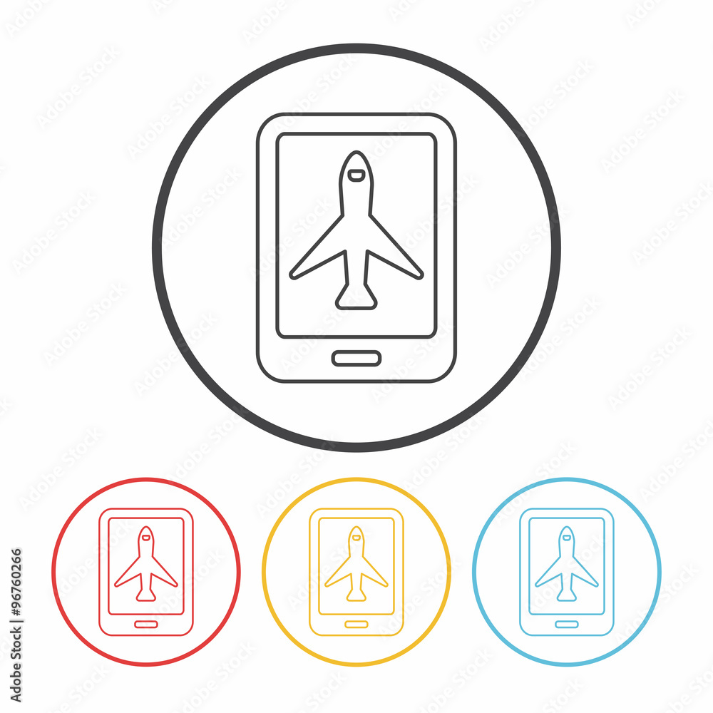 e-ticket line icon e-ticket line icon