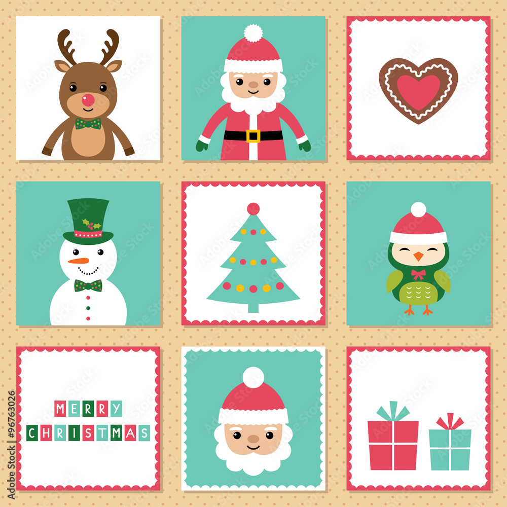 Christmas cards set