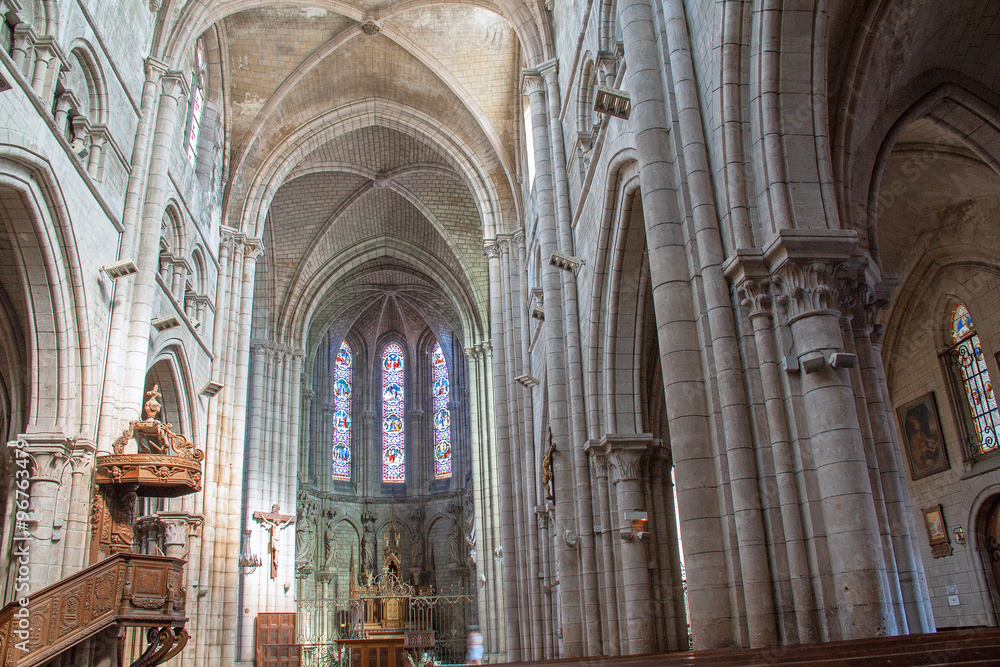 Nef de l'église Notre Dame, Joinville, Haute Marne, France