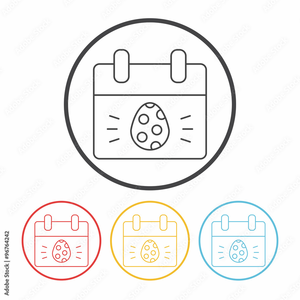 easter egg line icon easter egg line icon