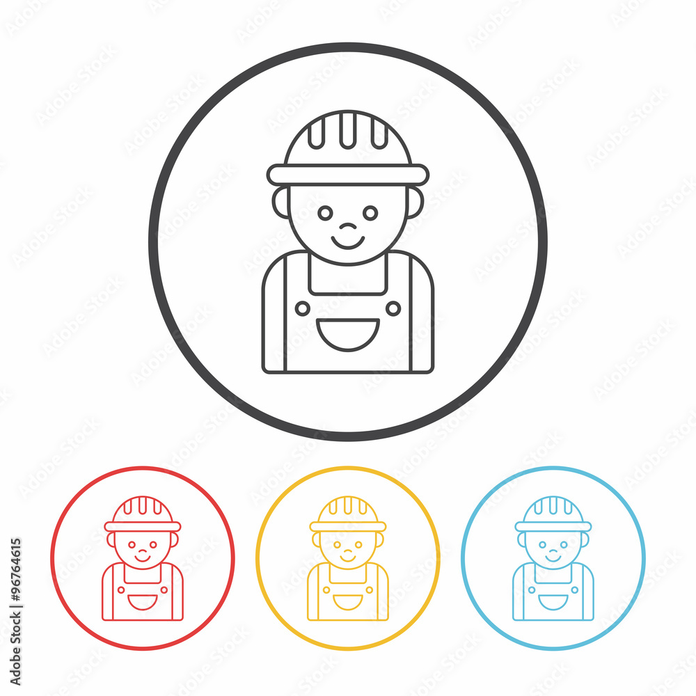 Fototapeta premium Occupation line icon