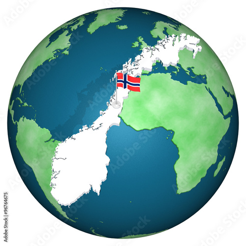 Photography Norvegia Mondo_001
Profilo ,confini e bandiera  della nazione con il mondo sullo sfondo
