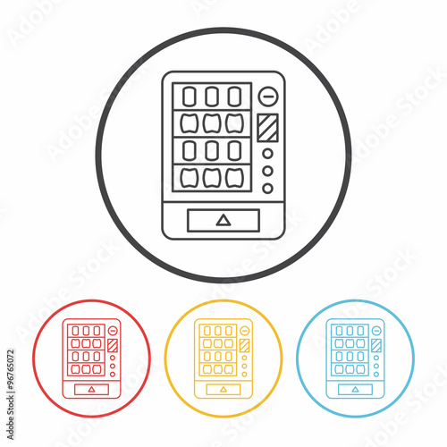 vending machine line icon