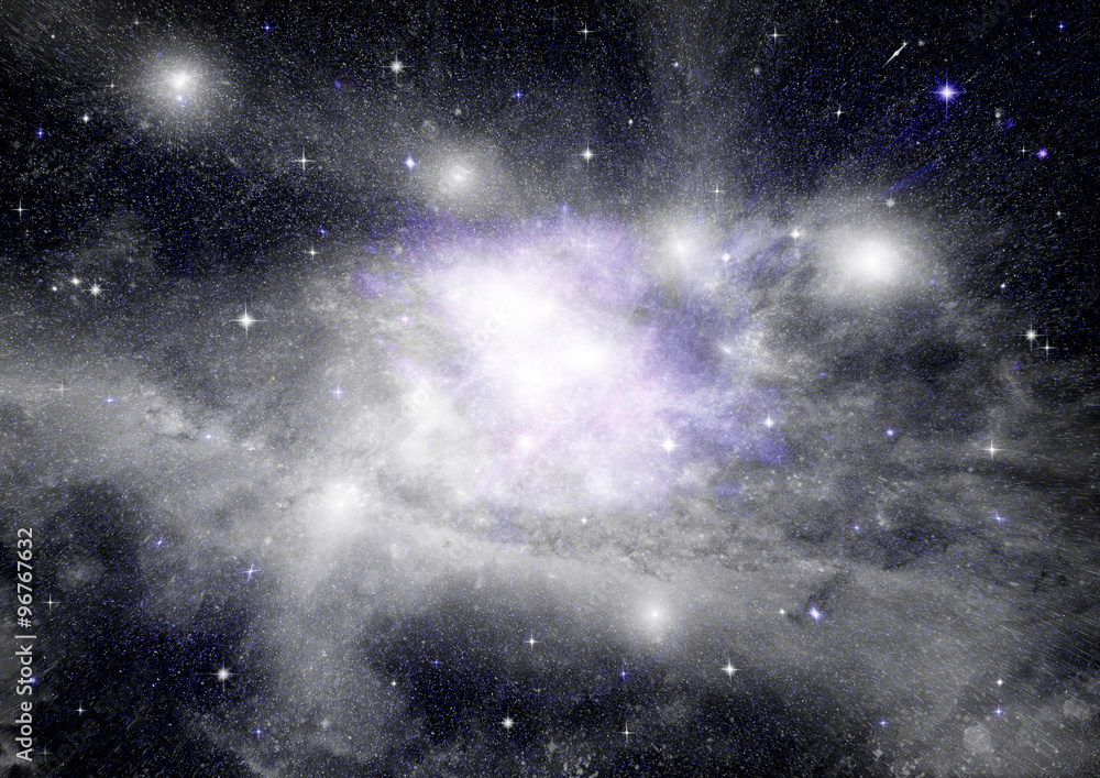 galaxy in a free space galaxy in a free space