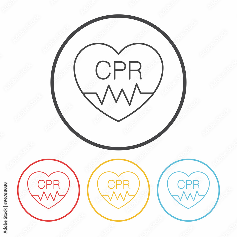 CPR line icon CPR line icon