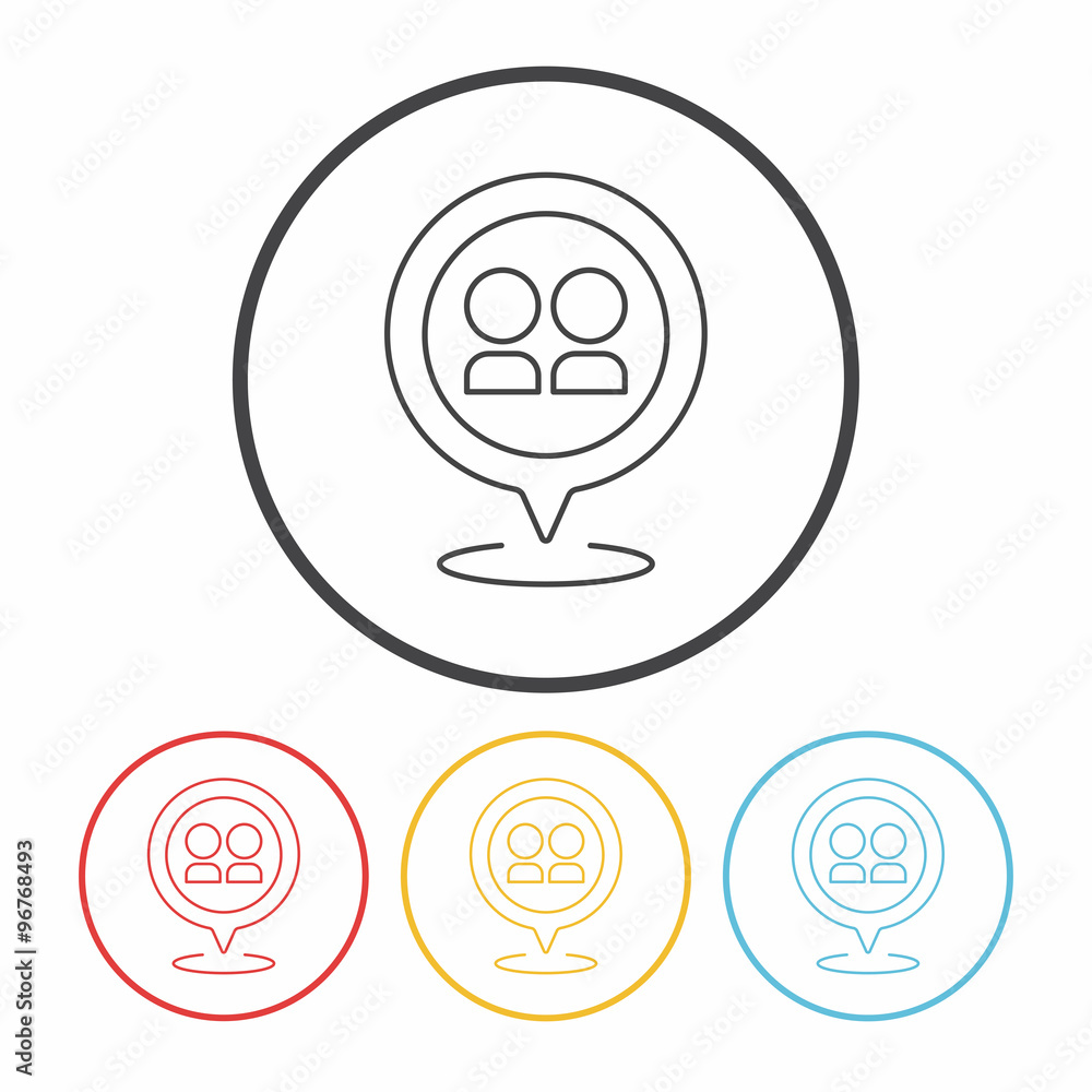 location line icon location line icon