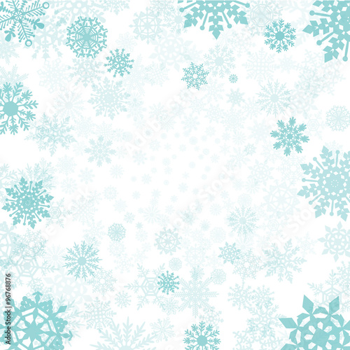  winter background with snowflakes snow vector