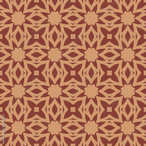 Simple seamless pattern in retro style and warm colors