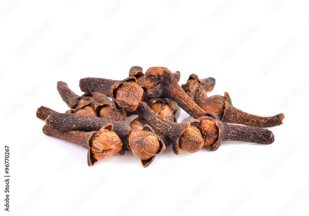 Fototapeta premium Spice cloves on white background