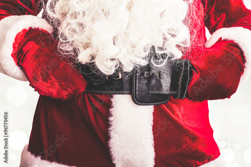 Bilde på lerret Santa Claus costume with belt and buckle