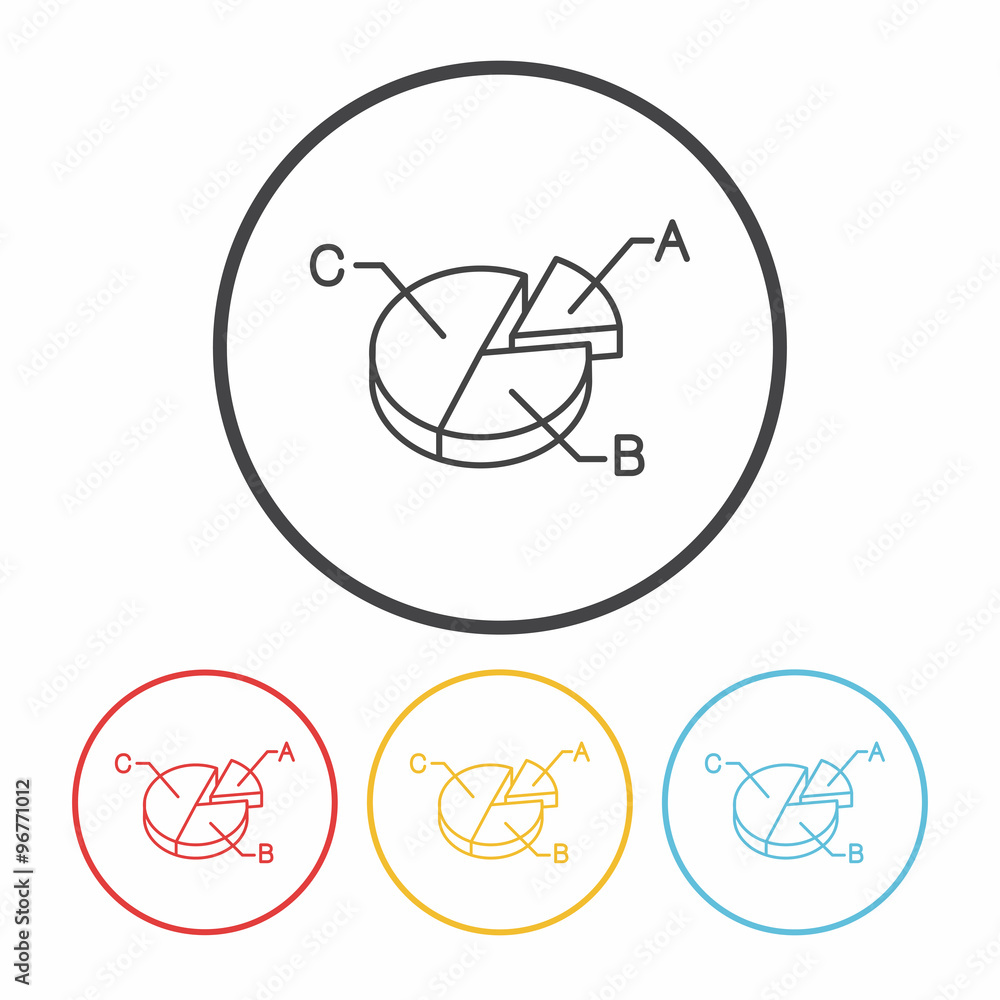 Information chart line icon Information chart line icon