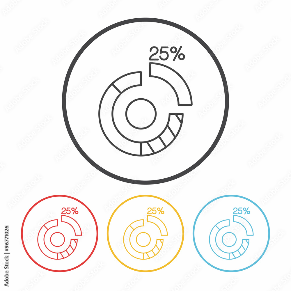 Information chart line icon Information chart line icon