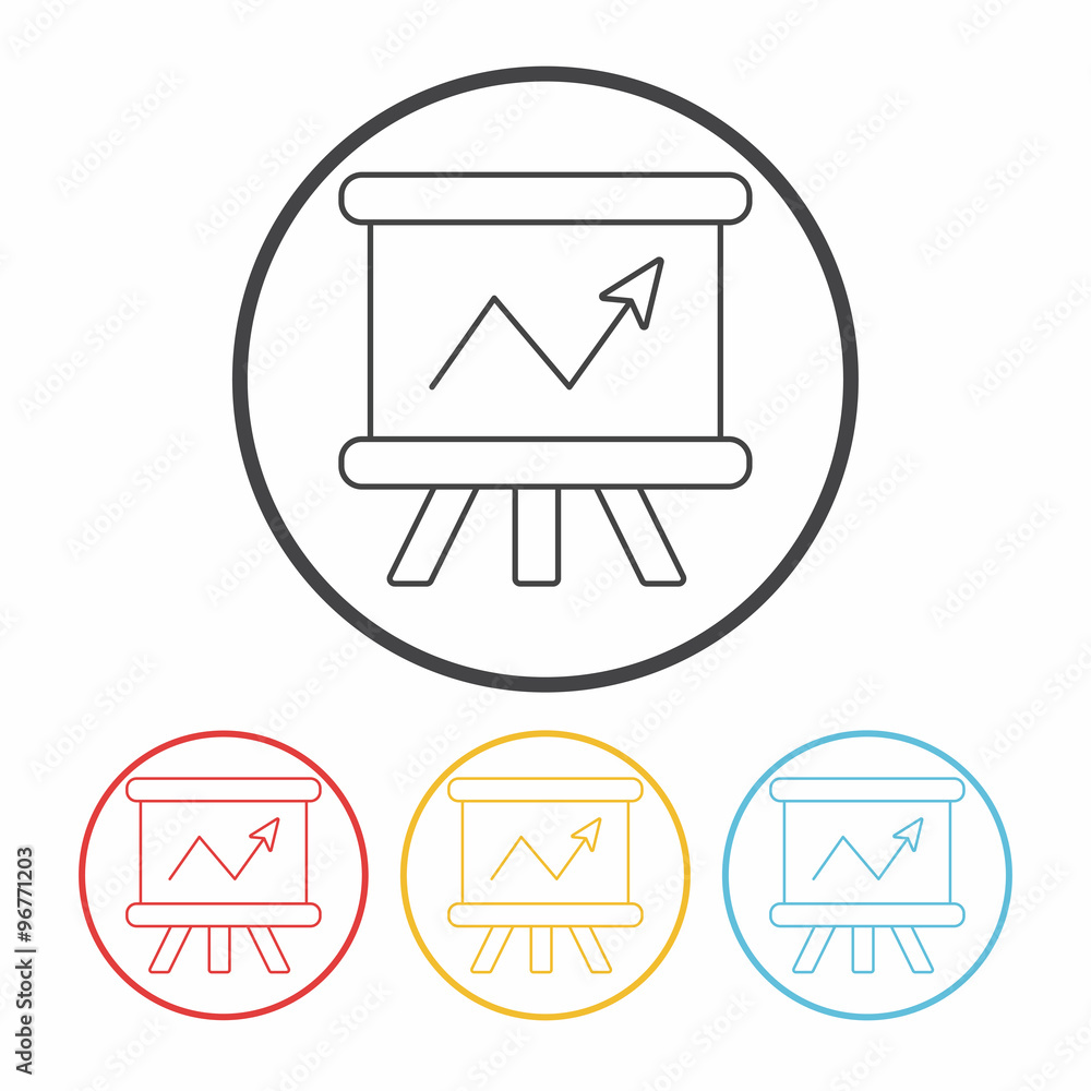 Information chart line icon Information chart line icon