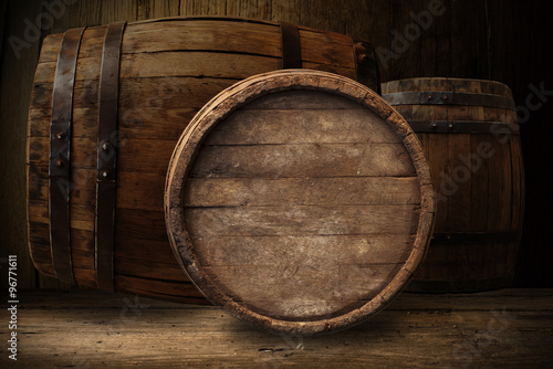 wooden barrel for beer, wine and whiskey