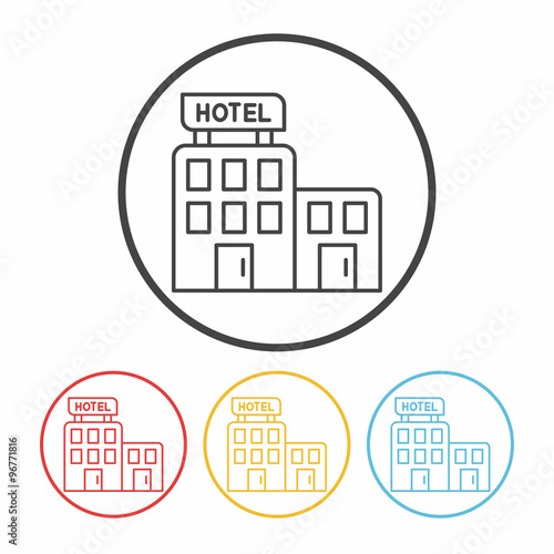 hotel line icon