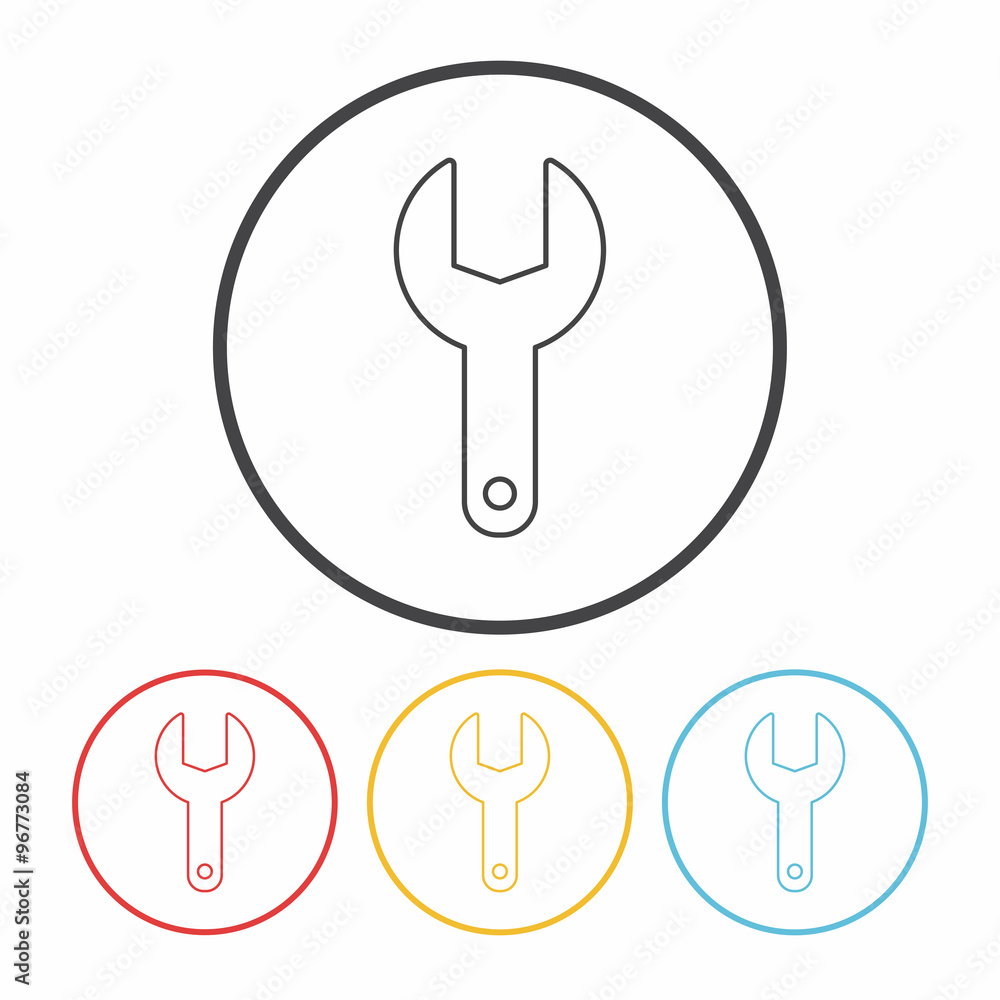 Screwdrivers line icon Screwdrivers line icon