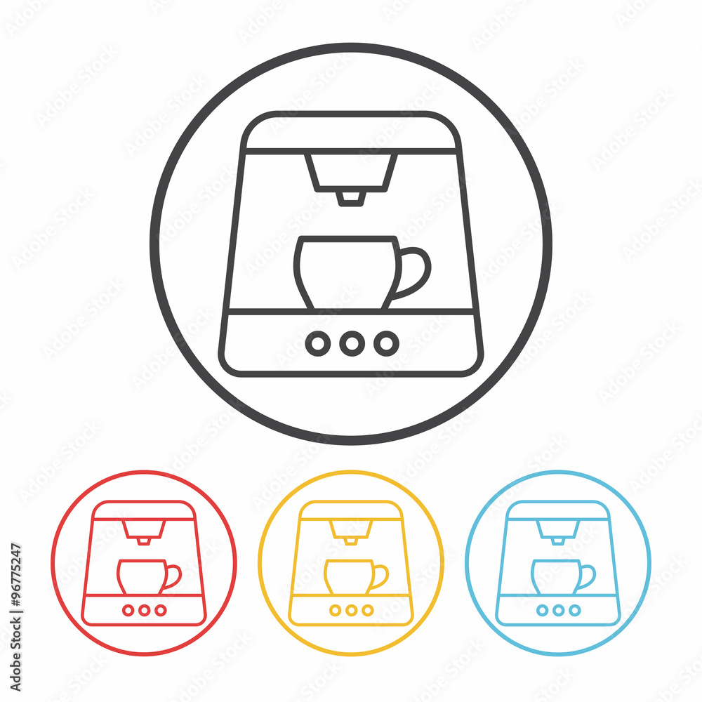 coffee maker line icon coffee maker line icon