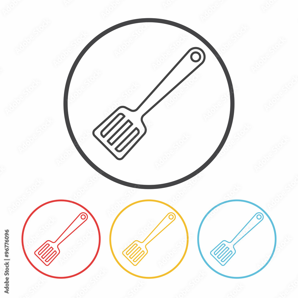 Spatula line icon Spatula line icon