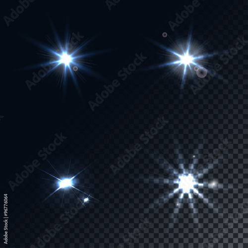 Set of bright flashes
