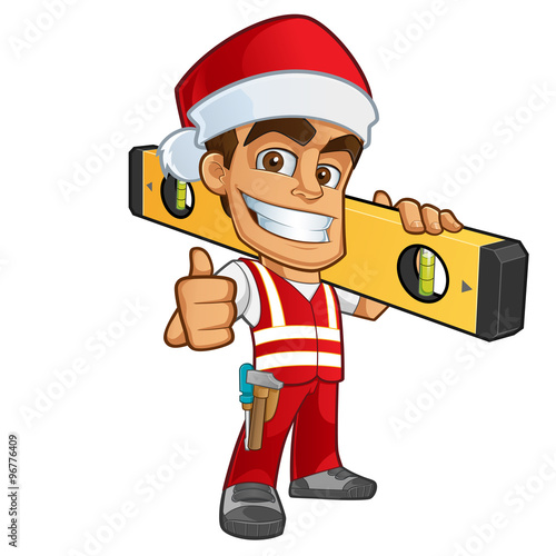 Constructor vestido de papa noel