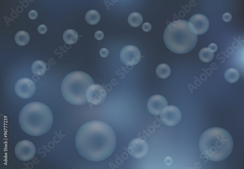 Blurred background with bubbles