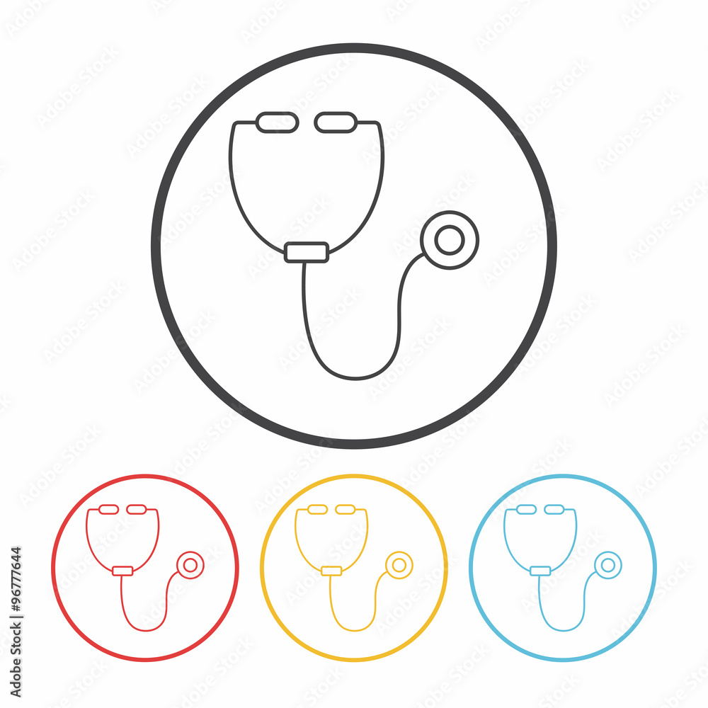 Stethoscope line icon Stethoscope line icon