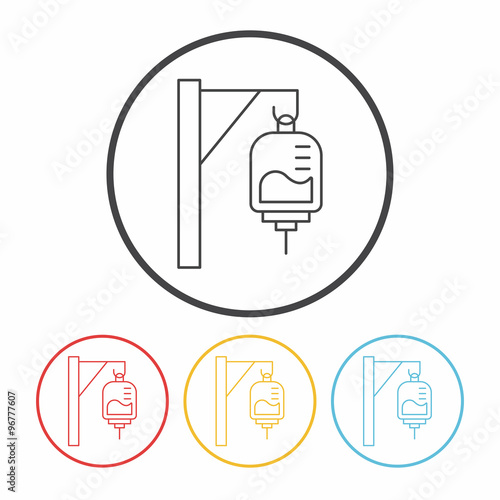 medical drip line icon