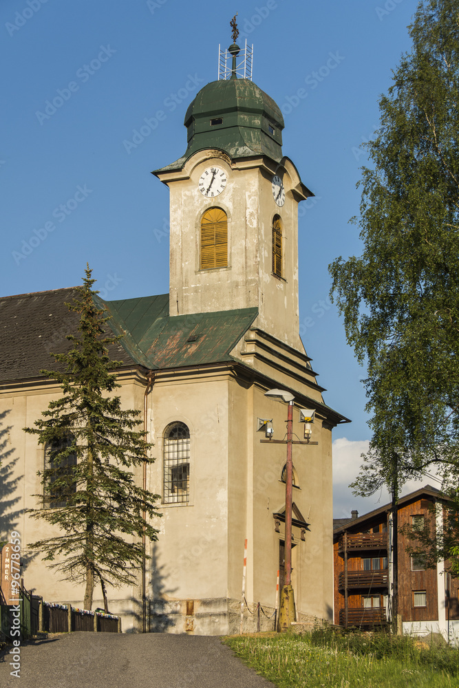 Harrachov, Kirche des heiligen Wenzel.