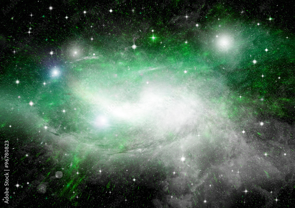 Naklejka premium galaktyka w wolnej przestrzeni