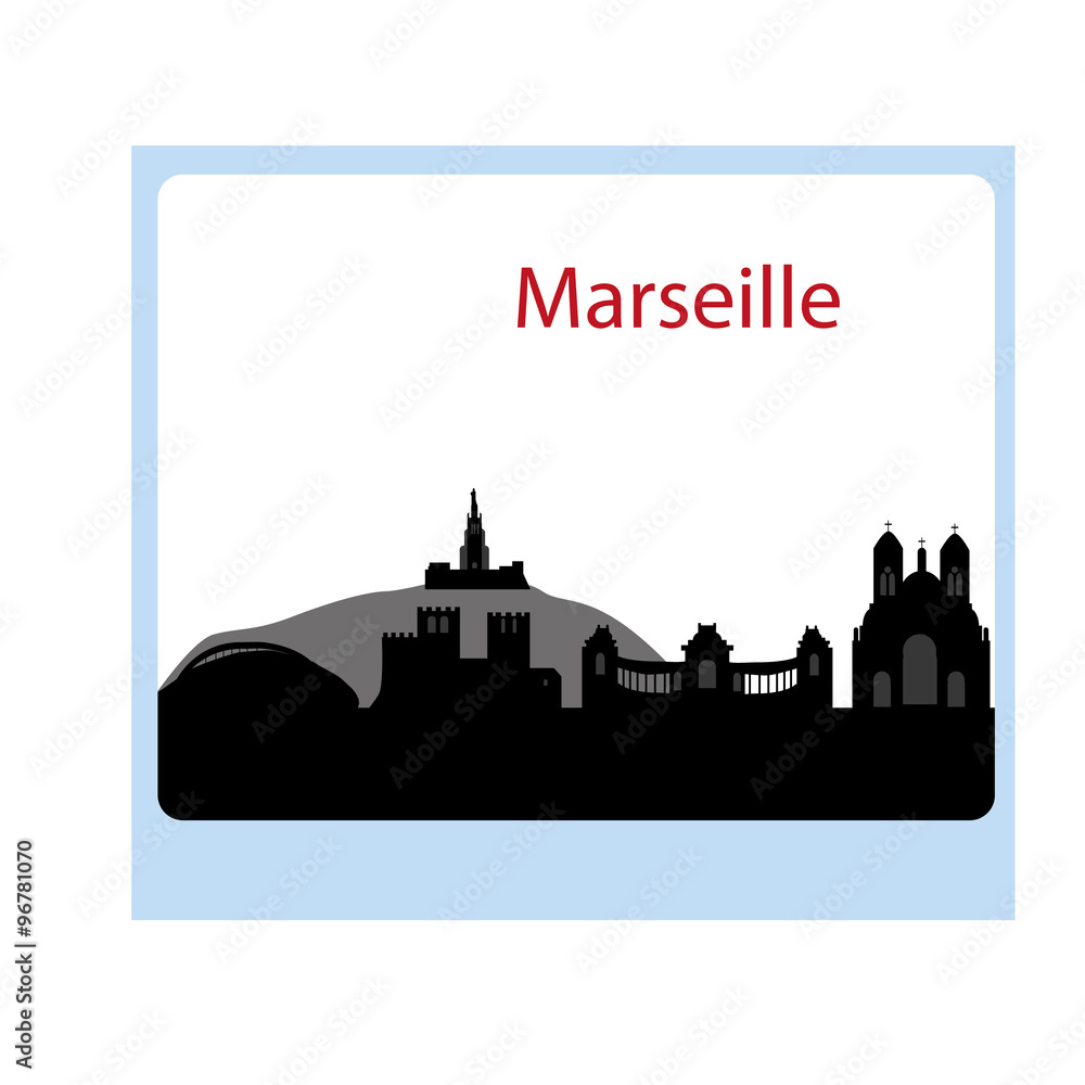 Marseille skyline