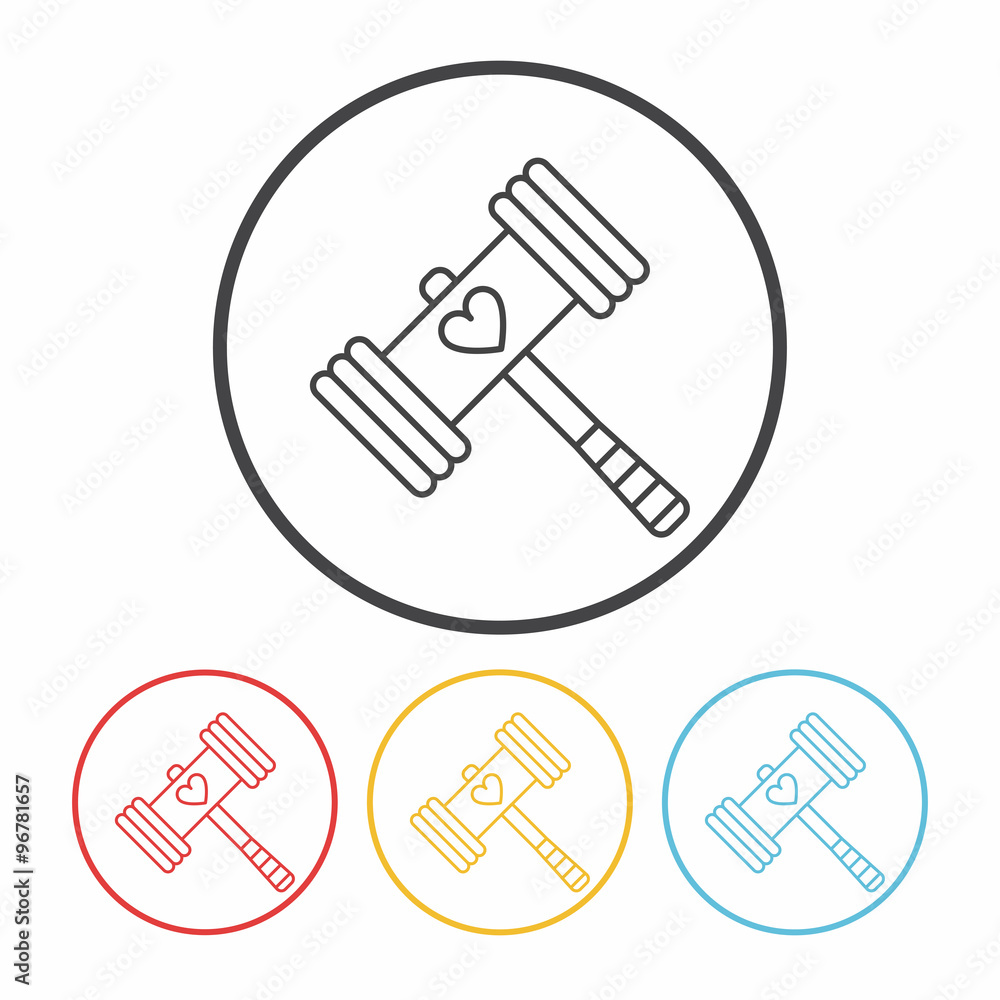 toy hammer icon toy hammer icon