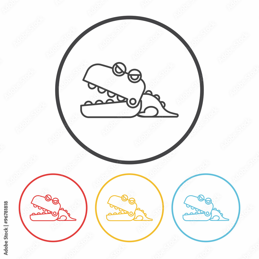toy Crocodile icon toy Crocodile icon
