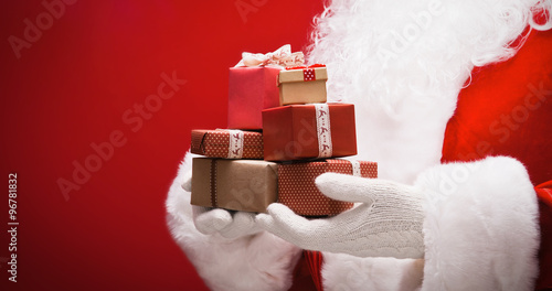 Santa Claus with gifts