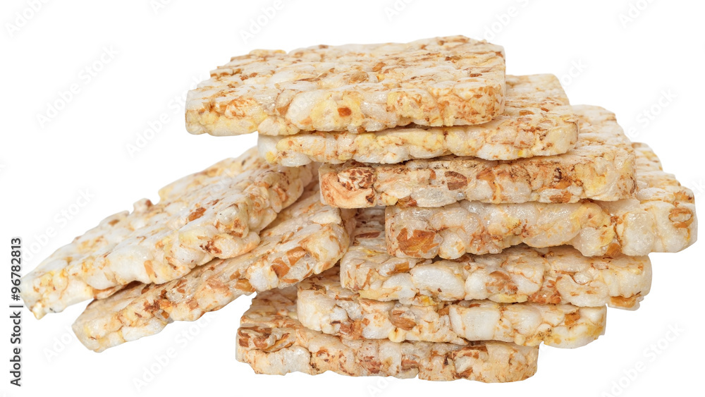 Heap slice of crispbread Heap slice of crispbread