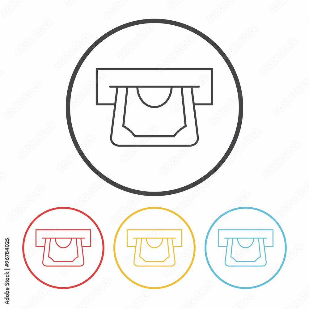 financial money symbol line icon financial money symbol line icon