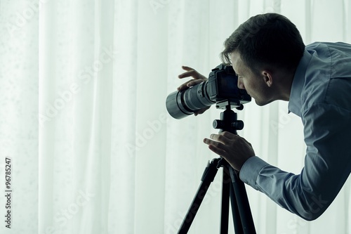 Fotografie Serial killer watching victim
