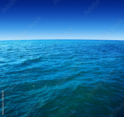 Blue sea water