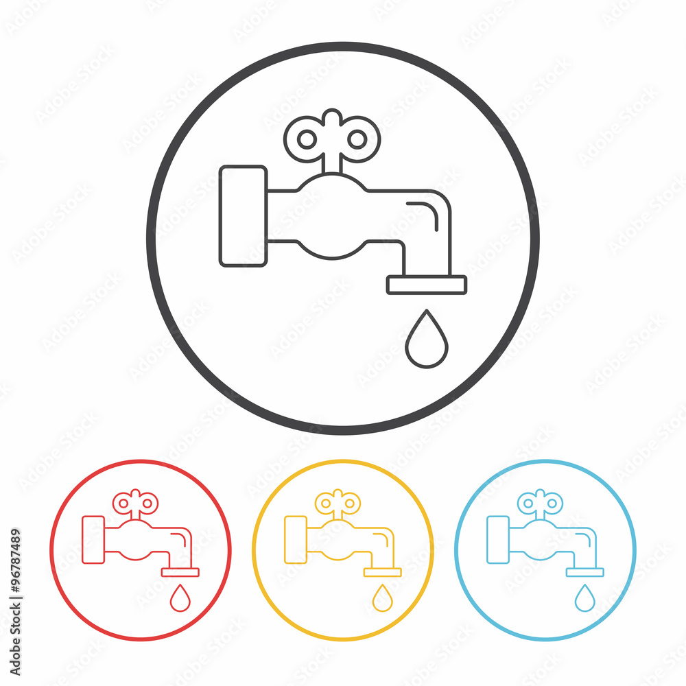 Environmental protection concept conserve water line icon Environmental protection concept conserve water line icon
