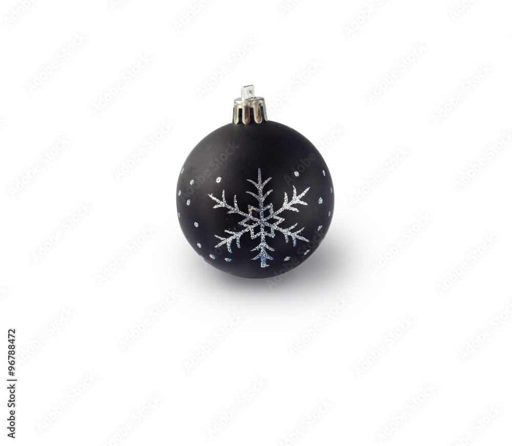 Christmas glass ball on white background Christmas glass ball on white background